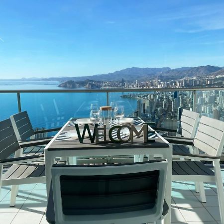 Skyline 41 Gran Lujo, Terraza Grande Y Vistas Al Mar - Planta 41 Leilighet Benidorm Eksteriør bilde