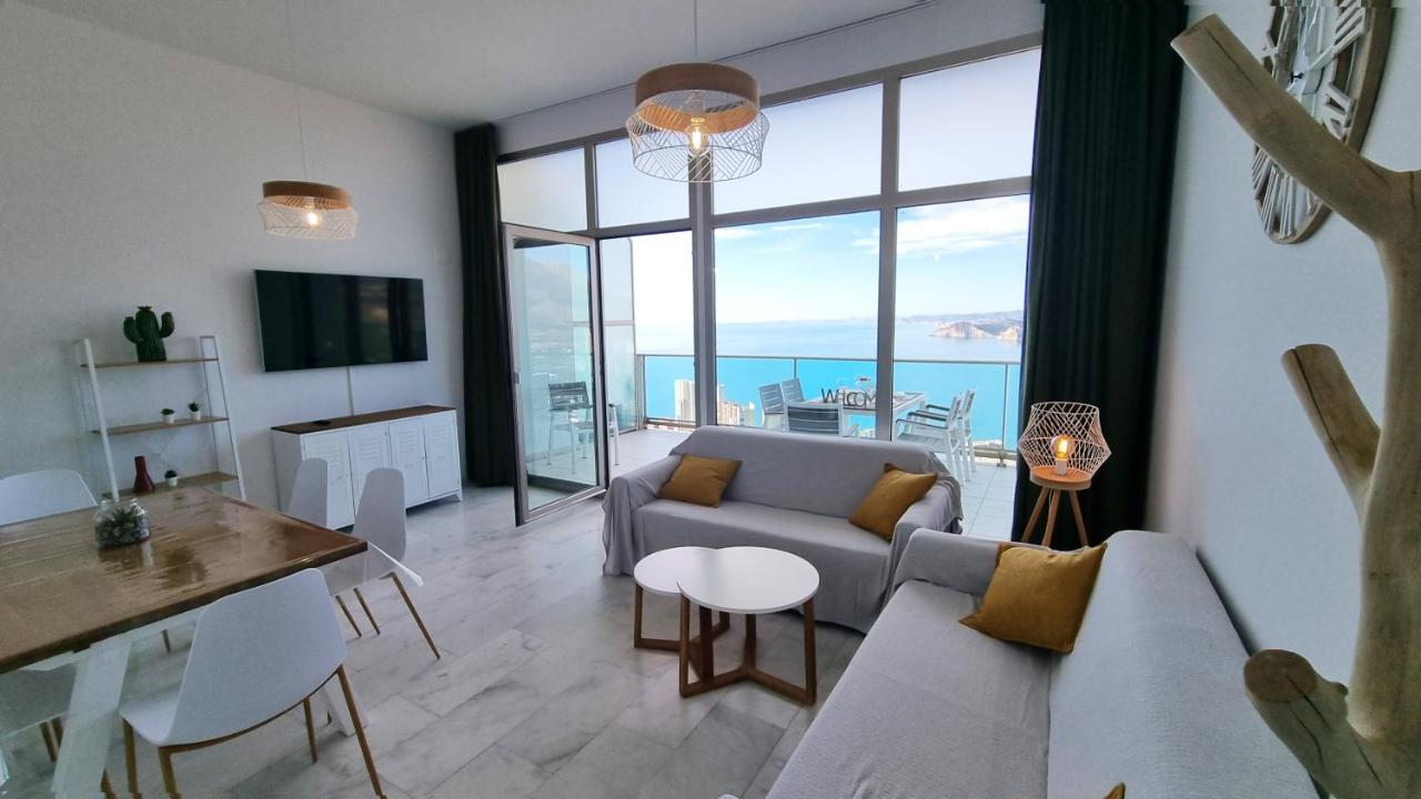Skyline 41 Gran Lujo, Terraza Grande Y Vistas Al Mar - Planta 41 Leilighet Benidorm Eksteriør bilde