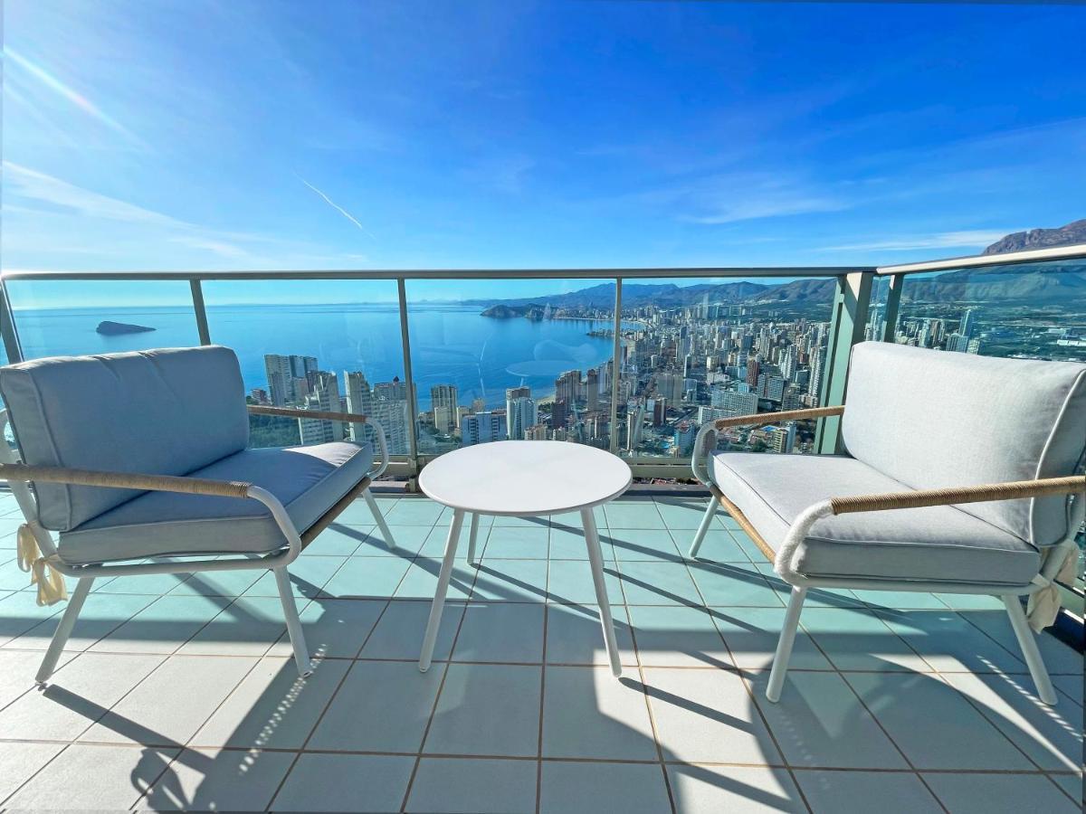 Skyline 41 Gran Lujo, Terraza Grande Y Vistas Al Mar - Planta 41 Leilighet Benidorm Eksteriør bilde