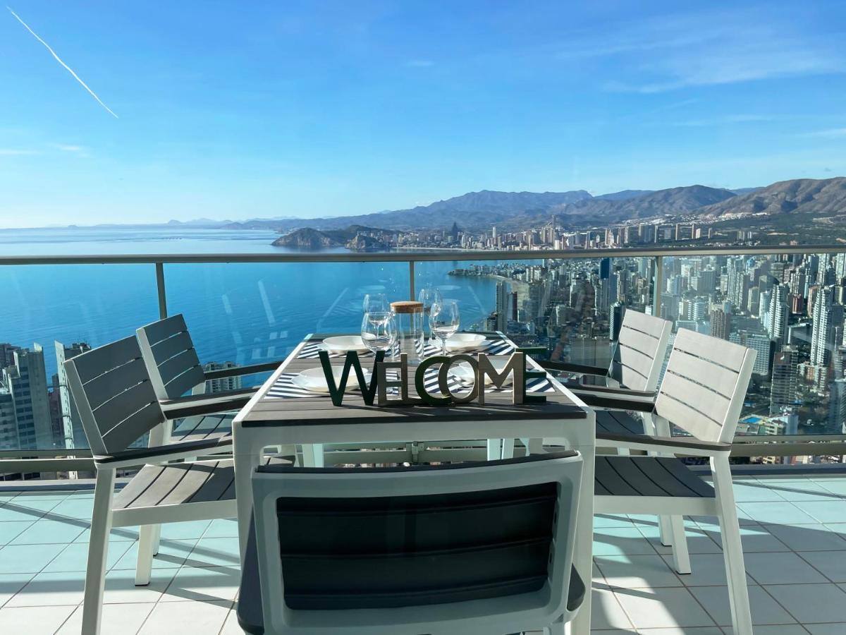 Skyline 41 Gran Lujo, Terraza Grande Y Vistas Al Mar - Planta 41 Leilighet Benidorm Eksteriør bilde