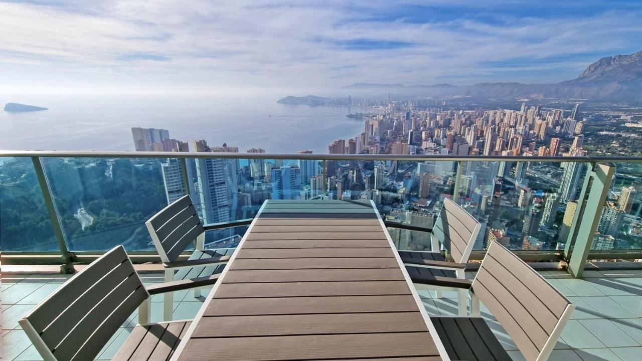 Skyline 41 Gran Lujo, Terraza Grande Y Vistas Al Mar - Planta 41 Leilighet Benidorm Eksteriør bilde