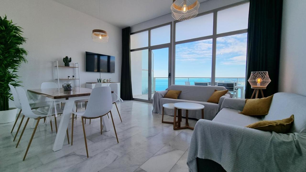 Skyline 41 Gran Lujo, Terraza Grande Y Vistas Al Mar - Planta 41 Leilighet Benidorm Eksteriør bilde