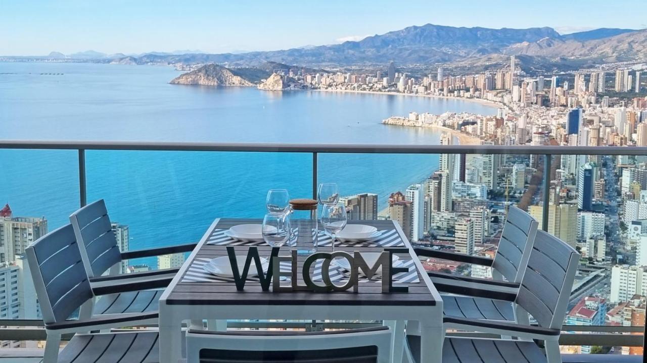 Skyline 41 Gran Lujo, Terraza Grande Y Vistas Al Mar - Planta 41 Leilighet Benidorm Eksteriør bilde