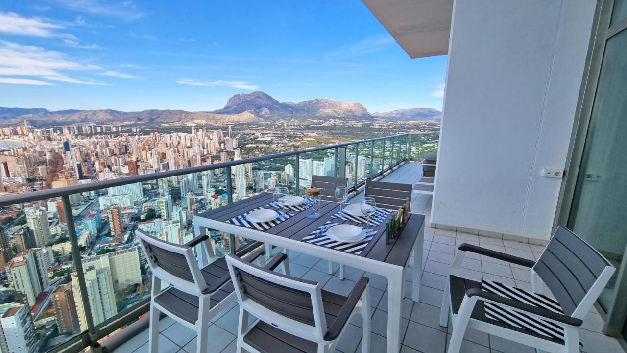 Skyline 41 Gran Lujo, Terraza Grande Y Vistas Al Mar - Planta 41 Leilighet Benidorm Eksteriør bilde