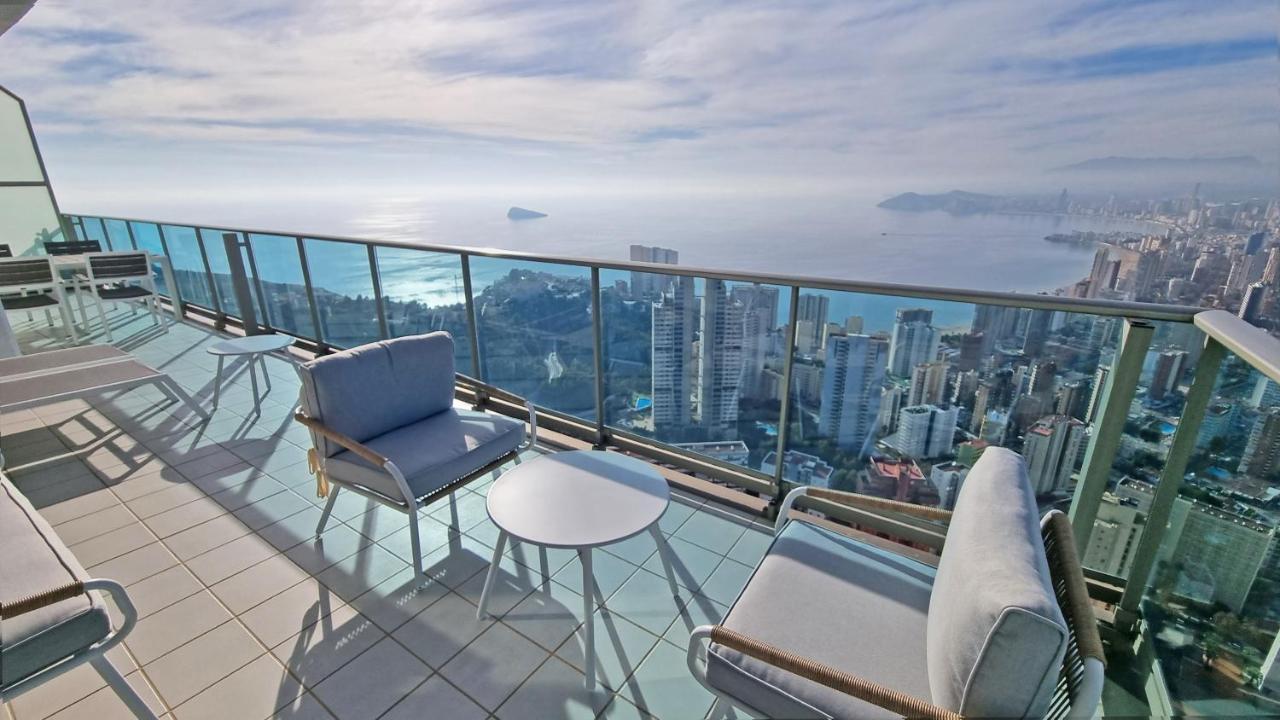 Skyline 41 Gran Lujo, Terraza Grande Y Vistas Al Mar - Planta 41 Leilighet Benidorm Eksteriør bilde